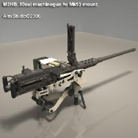 M2HB .50cal machinegun